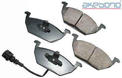 Akebono eur768a brake pad or shoe, front-euro ultra premium ceramic pads