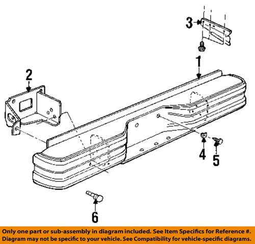 Dodge oem 6027958 rear bumper-retainer