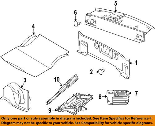 Dodge oem 6505667aa radiator support-deflector pin