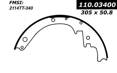 Centric 111.03400 brake pad or shoe, rear-new brake shoe-preferred