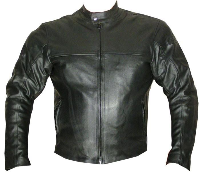 Motorcycle racing ce armor leather jacket 42 black bike