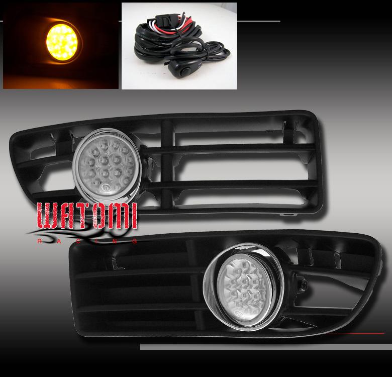 99-04 vw jetta bora gli led bumper fog light+oem switch