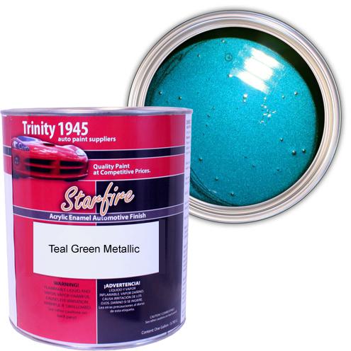 1 gallon teal green metallic acrylic enamel auto paint