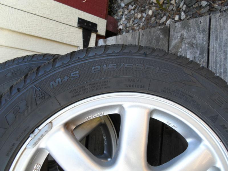 Goodyear eagle ultra grip snow tires on bbs rims