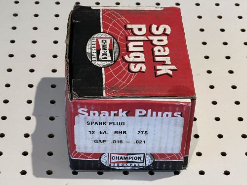 Box of 12 champion oem aircraft airplane spark plugs rhb27s orenda lot **new**