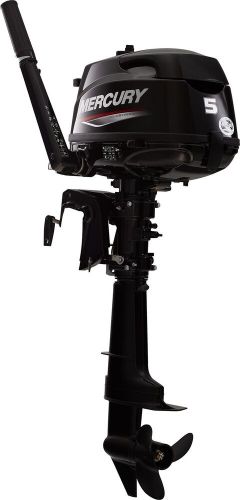 New mercury 5 hp outboard motor 15&#034; 1fx5201kk - 5 year warranty | free shipping