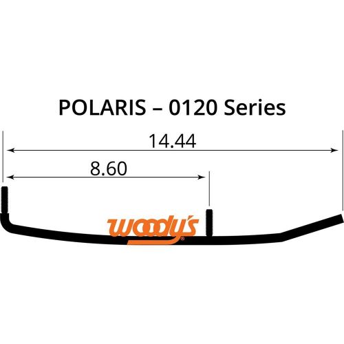 Woodys mini sled runner - standard - 4&#034; - 60° rup-0120