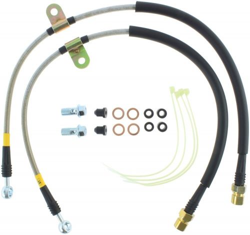 Stoptech 950.61022 stainless steel braided brake hose kit fits 12-14 f-150