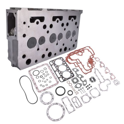 Complete cylinder head w/valves, gasket set for kubota d1402 engine kh91 l2550dt