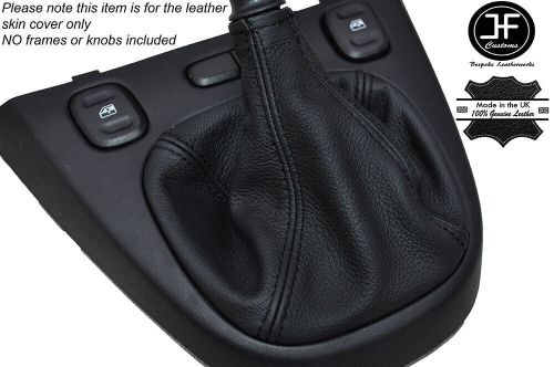 Black stitching genuine leather manual gear gaiter for fiat panda mk3 2012-2016