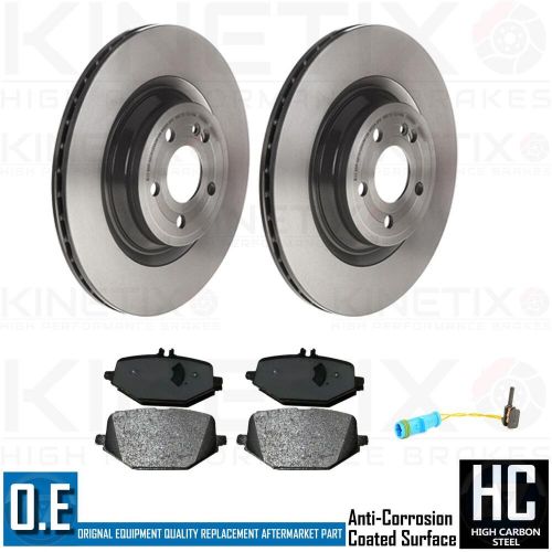 For mercedes gle/gls amg high carbon rear brake discs apec pads sensor 345mm