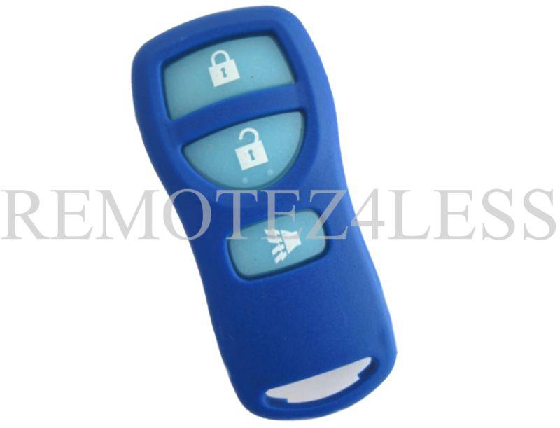 New navy glow in the dark nissan infiniti keyless entry remote key fob clicker