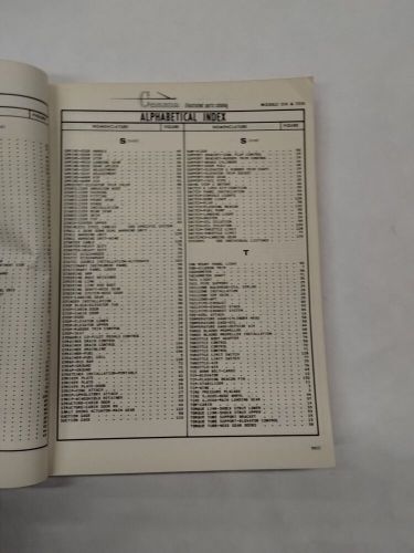 Cessna 1967/ 210g &amp; t210g parts catalog-original