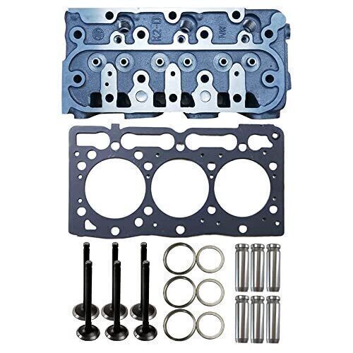 Fits for kubota d1005 engine all-new metal engine head + head gasket + valve in