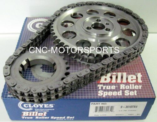 Bb chevy 454 street billet true roller timing chain 9 keyway cloyes 9-3510tx9