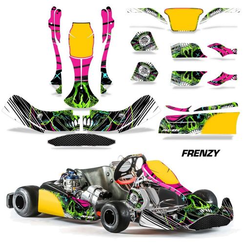 Graphics kit sticker decal wrap for kart crg na3 frenzy green