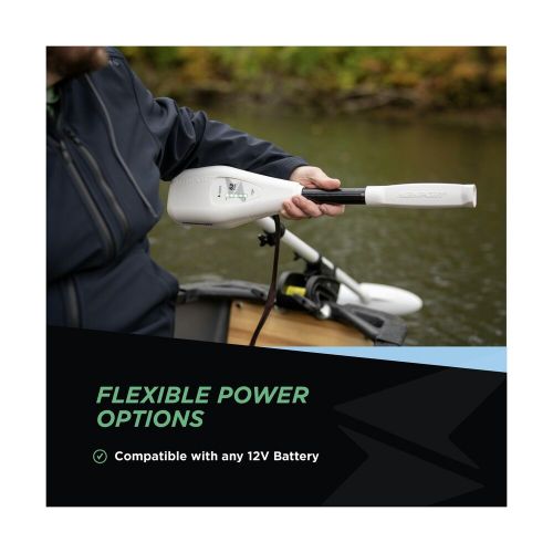 Newport l-series 86lb thrust transom mounted saltwater electric trolling moto...