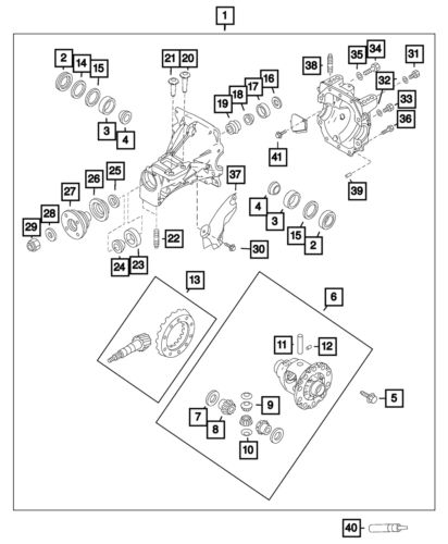 Genuine mopar axle drive shaft seal 68316337aa