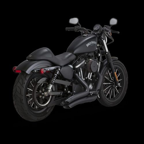 Vance fits &amp; hines hd sportster 14-22 big radius 2-2 black pcx full system