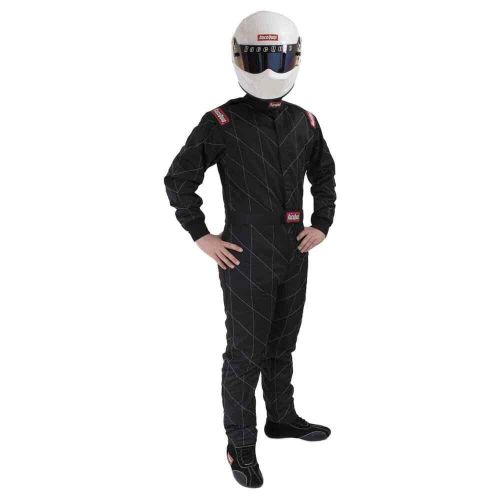 Racequip 130906 chevron-1 single layer driving suit sfi 3.2a/1 certified x-large