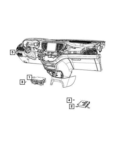 Genuine mopar video module 68493702ad