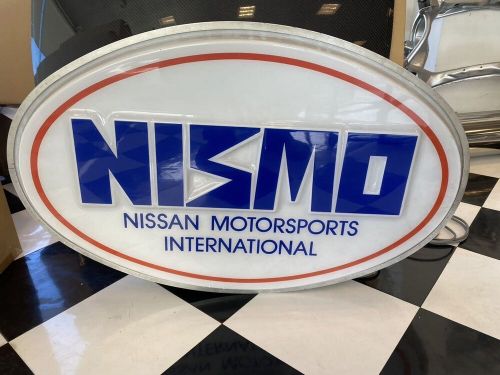 Nismo old logo shop sign light illuminated hanging nissan jdm garage gt-r bnr34