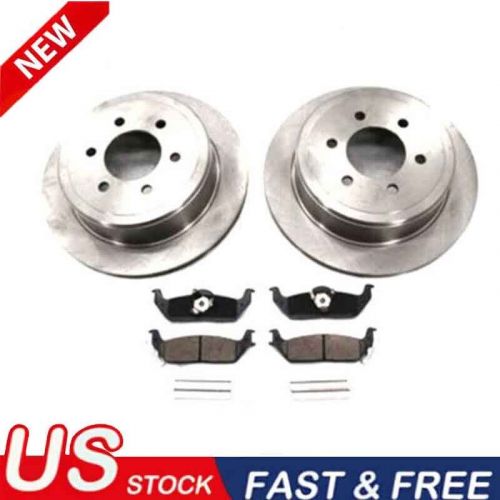 Rear brake rotors &amp; ceramic pads for 2005 - 2010 jeep commander grand cherokee