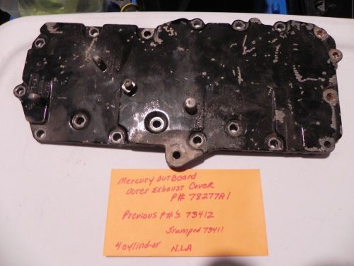 Mercury mariner outboard outer exhaust plate p# 78277a1 ss from p# 73412