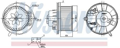 Interior fan 87762 for vw touran/golf/van rabbit caddy/iii/iv/alltrack cc  -