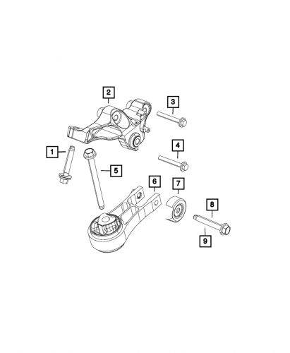 Genuine mopar hex head bolt and washer 6102240aa