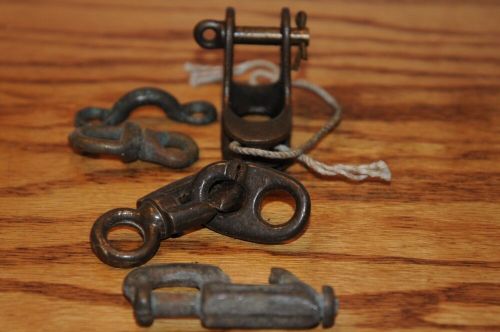 Antique vintage bronze brass assorted hardware parts lot sailing/boating /marine