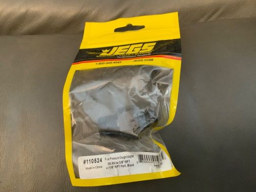 Jegs part number 110524 08an to ⅜ npt side port ⅛ npt black