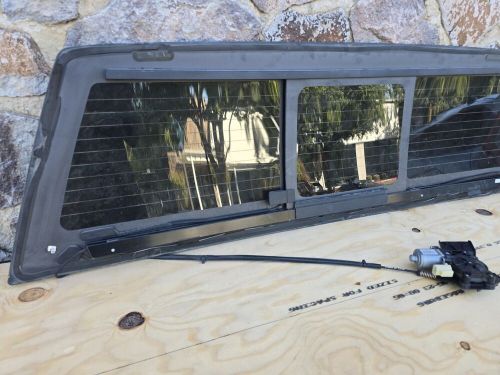 2015-2020 ford f150 rear power sliding back glass window w/ motor oem v22