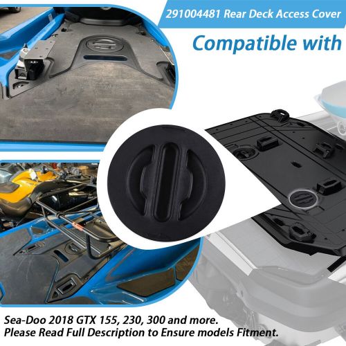 Rear deck access cover for sea-doo access cap 2018 gtx 155 230 300 291004481