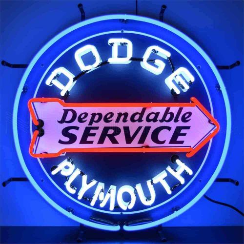 Neonetics 5dodge dodge dependable service neon sign 24 width x 24 height x 4 dep