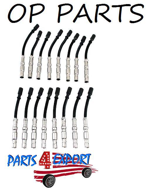 New mercedes w202 w211 e430 cl55 slk55 spark plug wire set opparts 1131500019