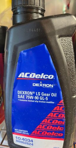 Acdelco gm original equipment sae 75w-90 synthetic api gl-5/dexron ls gear oil