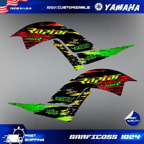 Yamaha raptor 700 700r graphics kit 2013 2014 2017 to 2023 decals stickers atv