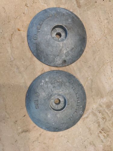 Pair of technoseal 125 mm zinc anodes genuine unused