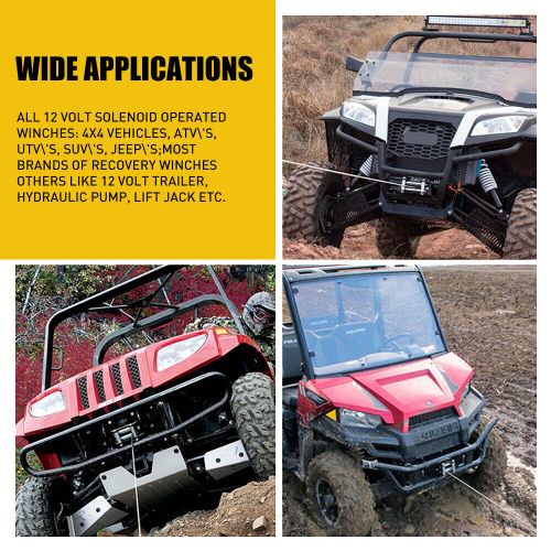 Wireless winch remote control kit 12v switch handset for jeep atv utv suv truck