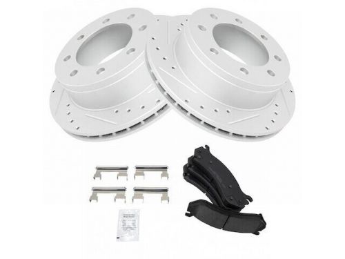 Rear brake pad and rotor kit 18gvkn62 for sierra 2500 hd yukon xl classic 3500