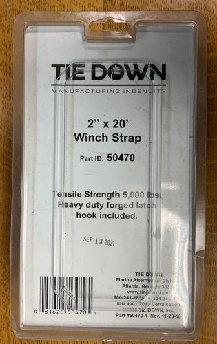 Tie down winch strap 2&#034; x 20&#039; part # 50470 tensile strength 5000 lbs