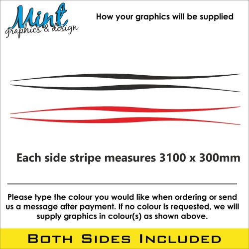 Vw caddy maxi side stripes sport line decals stickers van graphics free p&amp;p 029