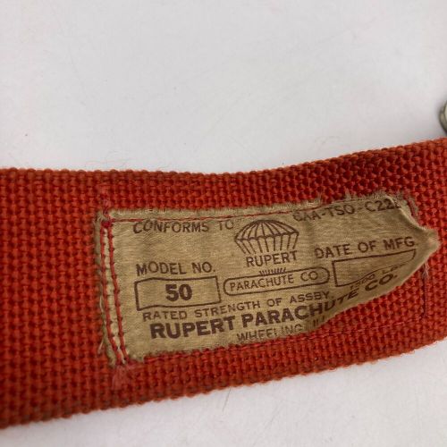 1946 46 cessna 140 120 rupert parachute seat belt belt model 50 rat rod hot red