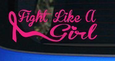 Fight like a girl decal