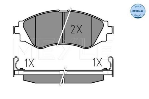 Meyle 025 232 3417/w brake pad set front 51.4mm height fits chevrolet daewoo