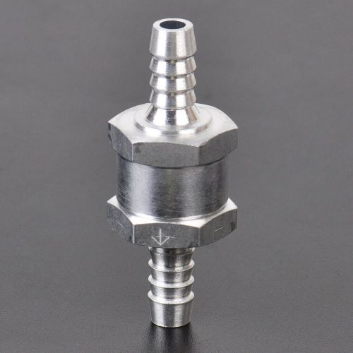 5x 8mm 5/16&#034; fuel non-return one way check valve petrol diesel water aluminum u