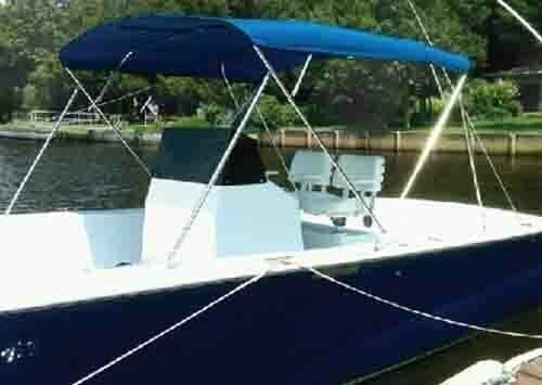 Carver boat covers 602a-04 - canvas &amp; boot for 55602  pacific blue