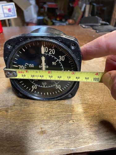 Kollsman aircraft air speed control panel instrument gauge mph unused? 586bk