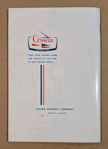 Excellent 1975 cessna 172 skyhawk owner&#039;s manual 172m d1036-13 print 5/74